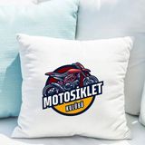 Hediye Vakti Kurumsal Logolu Saten Yastık Kılıfı 50X50 cm – Firmalara Özel Baskılı Dekoratif Kırlent Kılıfı (Içi Boş) - Beyaz - 50 x 50