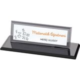 Hediye Vakti Matematik Öğretmenlerine Özel Masa Üstü Kristal İsimlik