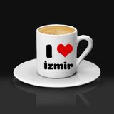 Hediye Vakti Memleket Temalı Isme Özel Kalpli Kahve Fincanı Tekli - kişiye özel - Beyaz