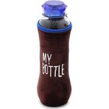 Hediye Vakti My Bottle 600 ml Peluşlu Matara - Kahverengi