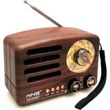 Hediye Vakti Nostaljik Ahşap Tasarımlı Bluetooth Hoparlör | FM/AM Radyo Destekli Şarjlı ve Taşınabilir Retro Radyo Model-1