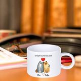 Hediye Vakti Sevgililere Özel Tasarımlı Motto Kahve Fincanı - Beyaz - 150 ml