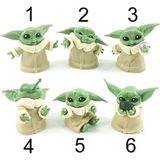 Hediye Vakti Star Wars 3D Baby Yoda Mini Figür Oyuncak 6cm 1 adet