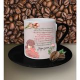 Hediye Zengini Kişiye Özel Anneler Günün Kutlu Olsun Tema Siyah Kahve Fincanı