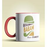 Hediye Zengini Kişiye Özel Benim Babam Tasarımlı Beyaz Kupa Bardak