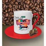 Hediye Zengini Kişiye Özel Oyun Arkadaşım Temalı Kırmızı Kahve Fincanı