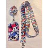 Hediyebum Çiçekli Minnie Boyun Askısı Yoyo ve Dik Kartlık Set