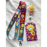 Hediyebum Lisa Simpson-Simpsonlar Boyun Askısı Yoyo ve Kartlık Set