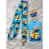 Hediyebum Minyonlar Boyun Askı Ipi Yoyo ve Kartlık Set