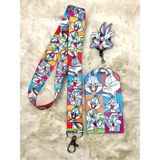 Hediyebum Rengarenk Bugs Bunny Boyun Askısı Yoyo ve Kartlık Set