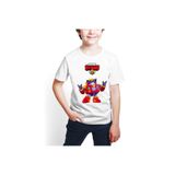 HediyeCenter Erkek Çocuk Beyaz Brawl Stars Surge Dijital Baskılı T-shirt D01