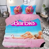 Hediyechy Barbie Temalı Baskılı Çift Kişilik Nevresim Takımı - Renkli - 200 x 220 cm