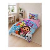 hediyechy Gift Duvet Cover Gabby's Dollhouse 3d Baskılı Tek Kişilik Nevresim Takımı