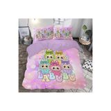 hediyechy GİFT DUVET COVER LABUBU temalı 3d Baskılı Çift Kişilik Nevresim Takımı