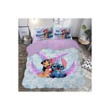 hediyechy GİFT DUVET COVER Stitch temalı 3d Baskılı Çift Kişilik Nevresim Takımı