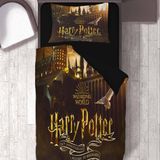 Hediyechy Harry Potter Temalı Baskılı Tek Kişilik Nevresim Takımı - Renkli - 160 x 220 cm