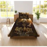 Hediyechy Harry Potter Temalı Desen Baskılı Tek Kişilik Pike Takımı - Çok Renkli