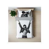 hediyechy Hediye Nevresim bts jungkook 3d baskılı Tek Kişilik Nevresim Takımı Çarşafsız