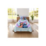hediyechy Hediye Nevresim stitch temalı 3d Desen Baskılı Tek Kişilik Pike takımı