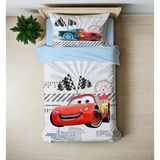 Hediyechy Şimşek Mcqueen Temalı Tek Kişilik Nevresim Takımı - Renkli - 160 x 220 cm