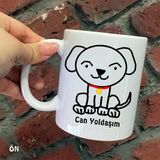 Hediyeci Abla Size Özel Can Yoldaşım Köpeğim Seramik Baskılı Beyaz Kupa Bardak