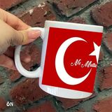 Hediyeci Abla Size Özel Limon Ne Mutlu Türküm Diyene Seramik Baskılı Beyaz Kupa Bardak