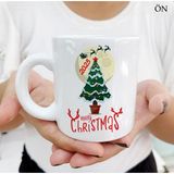 Hediyeci Abla Yeni Yıl Christmas Renkli Tasarımlar ve Dekoratif Kişiye Özel Beyaz Kupa Bardak
