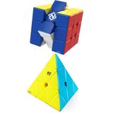 hediyecik Nexcube Moyu Qiming Pyraminx 2'li Zeka Küpü Küp Set