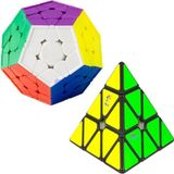 Hediyecik Orjinal Megaminx Pyraminx 2'li Zeka Küpü Rubik Küp Set - Genel