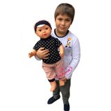 hediyecik Oyuncak Büyük Boy Türkçe Konuşan Kel Et Bebek Oyun Arkadaşım 60 Cm