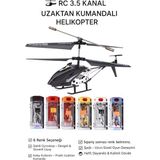 Hediyecik Rc Uzaktan Kumandalı Helikopter 3.5 Kanal Gyro Teknolojili Pvc Kutulu Şarjlı 23 cm - Beyaz
