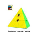 hediyecik Speed Moyu Jinzita Pyraminx Zeka Küpü Rübik Küp Stickerless Yapışkansız