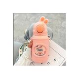 hediyeconcepti 500ml Sevimli Karikatür Paslanmaz Çelik 6-12 Saat Yalıtımlı Askılı Çocuk Okul Suluk Termos