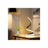 hediyeconcepti LED Spiral Masa Lambası Modern Stil, Üç Renkli Ayarlanabilir USB Güç Düğmesi Anahtarı, Yatak Odası Başucu Çalışma Dekoratif Masa Lambası