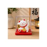 hediyeconcepti Şans Getiren Siyah Kedi Biblo Maneki Neko Dekoratif Obje Feng Shui Mini Figür