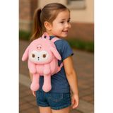 hediyeconcepti Sevimli Karakter Kuromi Kawai Sanrio Peluş Işıklı Kulaklı Sırt Çantası