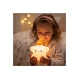 HediyeFilesi RGB Led Yıldız Gece Yatak Odası Lambası Renk Değiştiren Yumuşak Silikon Şarj Edilebilir