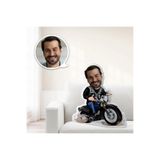 Hediyefoni Kişiye Özel Motorcu Erkek Şekilli Yastık