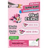 HediyeHanesi Okul Etiketi Kalem Defter Etiketi Özel isim Yazılabilen Etiket 230 Adet Yırtılmaz PVC Etiket