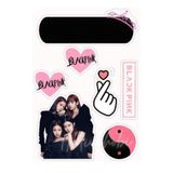 hediyehobihersey Black Pink Resimli Yenilebilir Pasta Üstü Şeker Kağıdı Baskısı, Yenilebilir Baskı