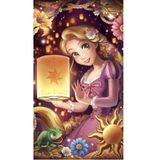 hediyehobihersey Dikdörtgen Rapunzel Şekerli Kağıda Baskı Yenilebilir Kağıt Pasta Baskısı