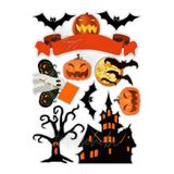 hediyehobihersey Halloween Cadılar Bayramı Resimli Yenilebilir Pasta Üstü Şeker Kağıdı Baskısı, Yenilebilir Baskı