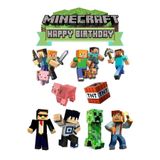 hediyehobihersey Minecraft Resimli Pasta Ve Kurabiye Için Yenilebilir Şeker Kağıt Baskısı