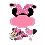 hediyehobihersey Mini Mouse Kelebekler Şekerli Kağıda Baskı Yenilebilir Kağıt Pasta Baskısı