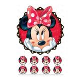 hediyehobihersey Mini Mouse Pasta Ve Kurabiye Baskısı, Resimli Yenilebilir Pasta Ve Kurabiye Baskı Kağıdı