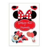 hediyehobihersey Minnie Yenilebilir Kağıt Gıda Baskısı, Resimli Baskı (İSİM İÇİN AÇIKLAMA)