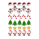 hediyehobihersey Noel Yılbaşı Resimli Yenilebilir Pasta Üstü Şeker Kağıdı Baskısı, Yenilebilir Kurabiye Baskısı