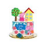 hediyehobihersey Peppa Şekerli Kağıda Baskı Yenilebilir Kağıt Pasta Baskısı (İSİM İÇİN MSJ ATINIZ)