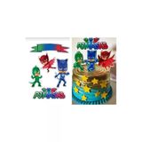 hediyehobihersey Pj Maskeliler Resimli Pasta Ve Kurabiye Için Yenilebilir Şeker Kağıt Baskısı