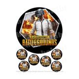 hediyehobihersey Pubg Yenilebilir Gıda Baskısı, Yenilebilir Pasta Süsü, Kurabiye Şekerli Kağıt